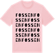 Pink Cotton t-shirt med Fossen ordlek t-shirt