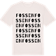 Vintage White t-shirt med Fossen ordlek t-shirt