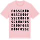 Pink Cotton t-shirt med Fosseröd ordlek t-shirt