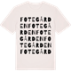 Vintage White t-shirt med Fotegården ordlek t-shirt