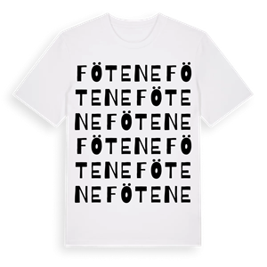 Fötene ordlek t-shirt – ekologisk bomull t-shirt från Pinshirt