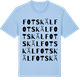 Blue Soul t-shirt med Fotskäl ordlek t-shirt