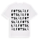 Fotskäl ordlek t-shirt