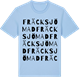 Blue Soul t-shirt med Fräcksjömad ordlek t-shirt