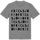 Mid Heather Gray t-shirt med Fräcksjömad ordlek t-shirt