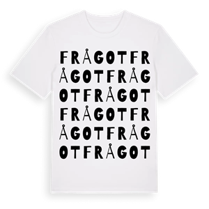 Frågot ordlek t-shirt – ekologisk bomull t-shirt från Pinshirt