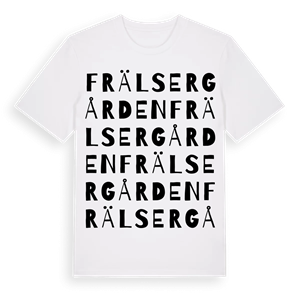 Frälsergården ordlek t-shirt – ekologisk bomull t-shirt från Pinshirt