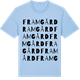 Blue Soul t-shirt med Framgård ordlek t-shirt