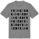 Mid Heather Gray t-shirt med Framgård ordlek t-shirt