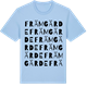 Blue Soul t-shirt med Främgärde ordlek t-shirt