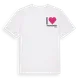 White t-shirt med Jag älskar Framgården t-shirt litet tryck
