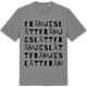 Mid Heather Gray t-shirt med Främjeslätt ordlek t-shirt
