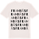 Vintage White t-shirt med Framnäs ordlek t-shirt