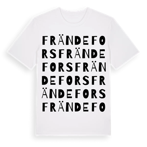 Frändefors ordlek t-shirt – ekologisk bomull t-shirt från Pinshirt