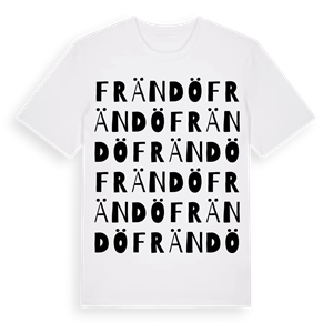 Frändö ordlek t-shirt – ekologisk bomull t-shirt från Pinshirt