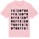 Pink Cotton t-shirt med Frändtorp ordlek t-shirt