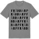 Mid Heather Gray t-shirt med Frännarp ordlek t-shirt