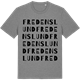 Mid Heather Gray t-shirt med Fredenslund ordlek t-shirt