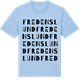 Blue Soul t-shirt med Fredenslund ordlek t-shirt