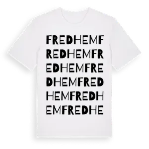 Fredhem ordlek t-shirt – ekologisk bomull t-shirt från Pinshirt