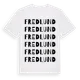 White t-shirt med Fredlund ordlek t-shirt