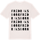 Vintage White t-shirt med Fredriksborg ordlek t-shirt