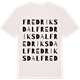 Vintage White t-shirt med Fredriksdal ordlek t-shirt