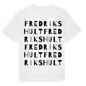Fredrikshult ordlek t-shirt – ekologisk bomull t-shirt från Pinshirt