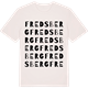 Vintage White t-shirt med Fredsberg ordlek t-shirt