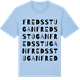 Blue Soul t-shirt med Fredsstugan ordlek t-shirt