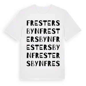 Frestersbyn ordlek t-shirt – ekologisk bomull t-shirt från Pinshirt
