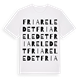 White t-shirt med Friareledet ordlek t-shirt