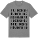 Mid Heather Gray t-shirt med Fridenshöjd ordlek t-shirt