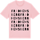 Pink Cotton t-shirt med Fridhemsberg ordlek t-shirt