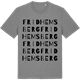 Mid Heather Gray t-shirt med Fridhemsberg ordlek t-shirt