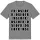 Mid Heather Gray t-shirt med Fridsbo ordlek t-shirt