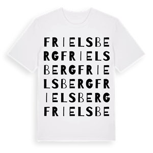 Frielsberg ordlek t-shirt – ekologisk bomull t-shirt från Pinshirt