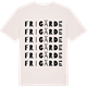 Vintage White t-shirt med Frigärde ordlek t-shirt