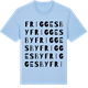 Blue Soul t-shirt med Friggesby ordlek t-shirt