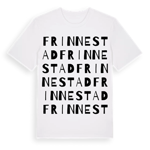 Frinnestad ordlek t-shirt – ekologisk bomull t-shirt från Pinshirt