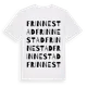 White t-shirt med Frinnestad ordlek t-shirt