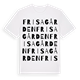 Frisagården ordlek t-shirt