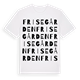 Frisegården ordlek t-shirt