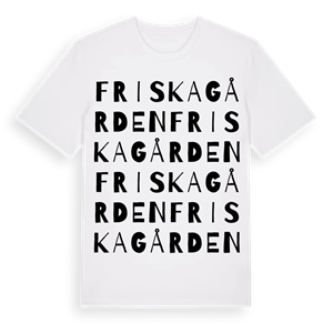 Friskagården ordlek t-shirt – ekologisk bomull t-shirt från Pinshirt