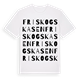 Friskogskasen ordlek t-shirt