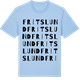 Blue Soul t-shirt med Fritslund ordlek t-shirt