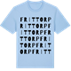 Blue Soul t-shirt med Frittorp ordlek t-shirt