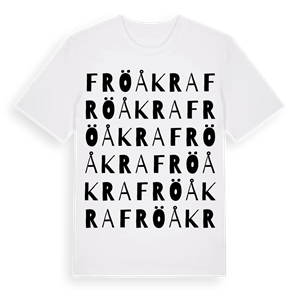 Fröåkra ordlek t-shirt – ekologisk bomull t-shirt från Pinshirt