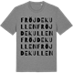Mid Heather Gray t-shirt med Fröjdekullen ordlek t-shirt