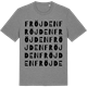 Mid Heather Gray t-shirt med Fröjden ordlek t-shirt